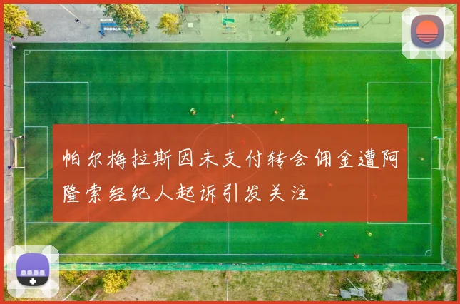 帕尔梅拉斯因未支付转会佣金遭阿隆索经纪人起诉引发关注